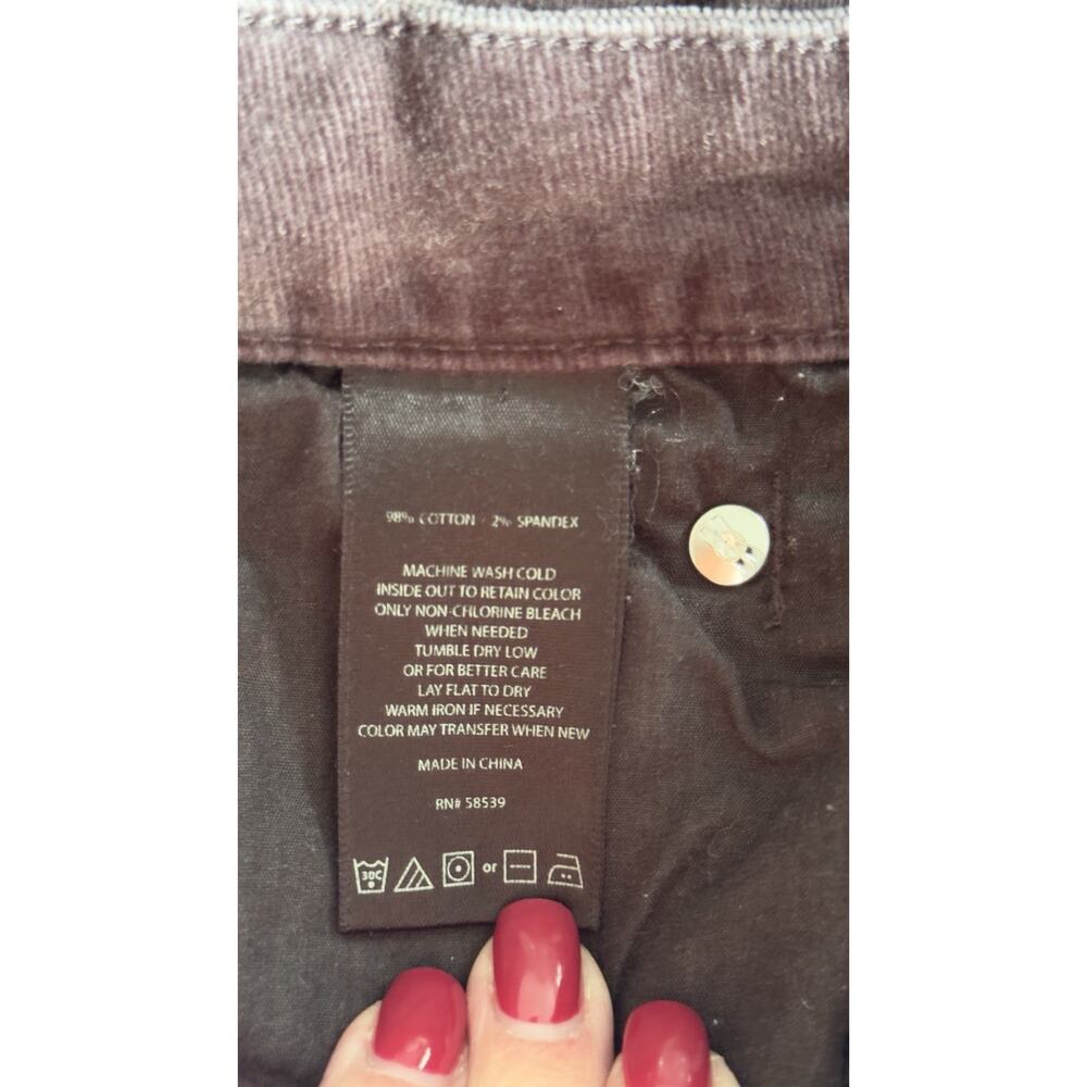 Kut from the Kloth Gray Diana Skinny Corduroy Jeans Size 16 EUC - Picture 5 of 10